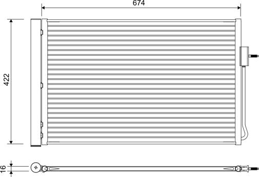 VALEO 822662 - Конденсатор, кондиціонер autocars.com.ua