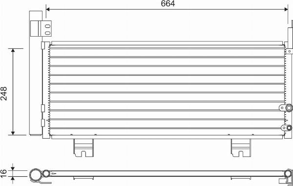 VALEO 822663 - Конденсатор, кондиціонер autocars.com.ua