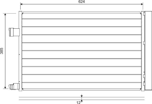 VALEO 822697 - Конденсатор, кондиціонер autocars.com.ua