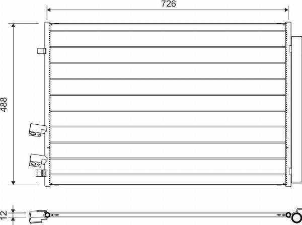 VALEO 822729 - Конденсатор, кондиціонер autocars.com.ua