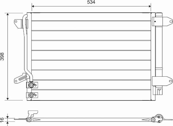 VALEO 822751 - Конденсатор, кондиціонер autocars.com.ua