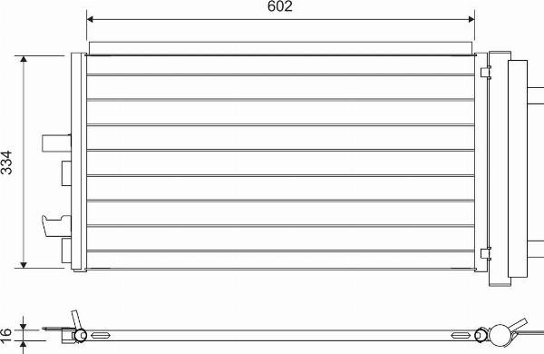 VALEO 822752 - Конденсатор, кондиціонер autocars.com.ua