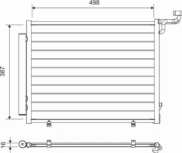 VALEO 822763 - Конденсатор, кондиціонер autocars.com.ua