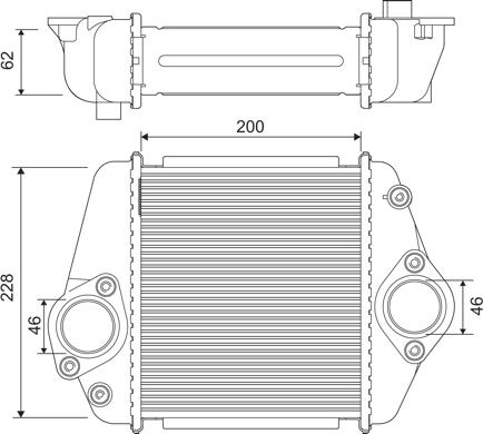 Valeo 822901 - Интеркулер, теплообменник турбины avtokuzovplus.com.ua