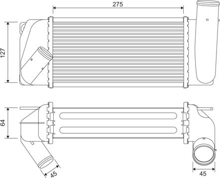 Valeo 822905 - Интеркулер autocars.com.ua