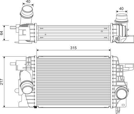 Valeo 822912 - Интеркулер autocars.com.ua