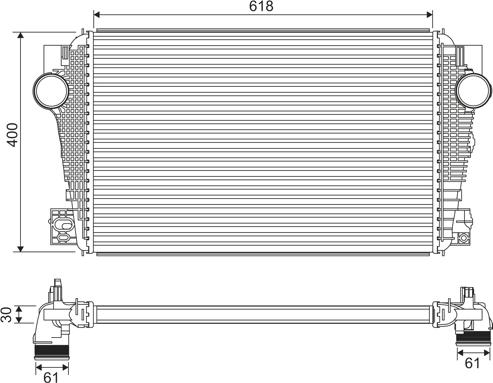 Valeo 822915 - Интеркулер autocars.com.ua