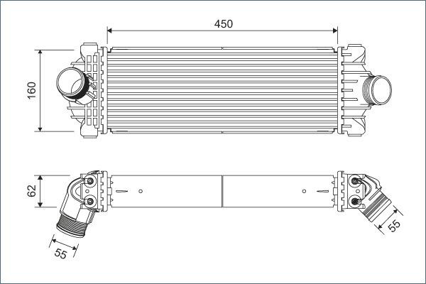 Valeo 822933 - Интеркулер autocars.com.ua