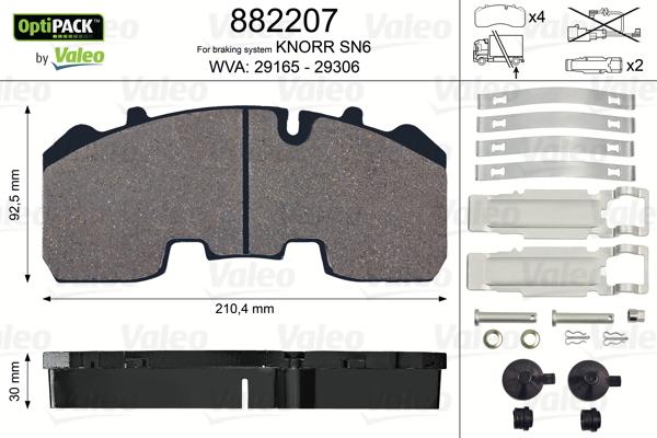 ST-Templin 31208700761 - Гальмівні колодки, дискові гальма autocars.com.ua