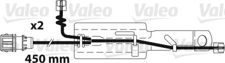 Valeo 882324 - Сигнализатор, износ тормозных колодок avtokuzovplus.com.ua