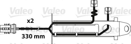 Valeo 882329 - Сигнализатор, износ тормозных колодок avtokuzovplus.com.ua