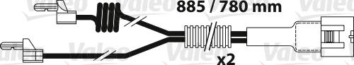 Valeo 882341 - Сигнализатор, износ тормозных колодок autodnr.net