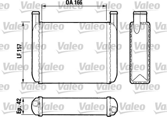 Valeo 883038 - Теплообмінник, опалення салону autocars.com.ua