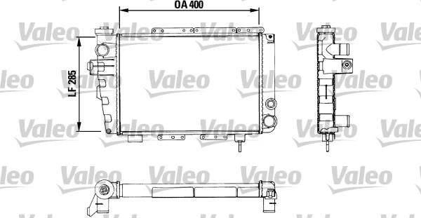 Valeo 883282 - Радіатор, охолодження двигуна autocars.com.ua