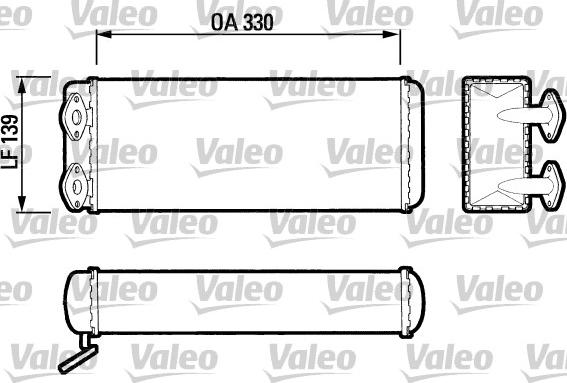 VALEO 883403 - Теплообмінник, опалення салону autocars.com.ua