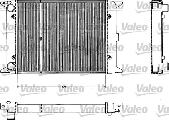 Valeo 883419 - Радіатор, охолодження двигуна autocars.com.ua