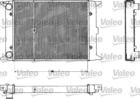 Valeo 883422 - Радіатор, охолодження двигуна autocars.com.ua