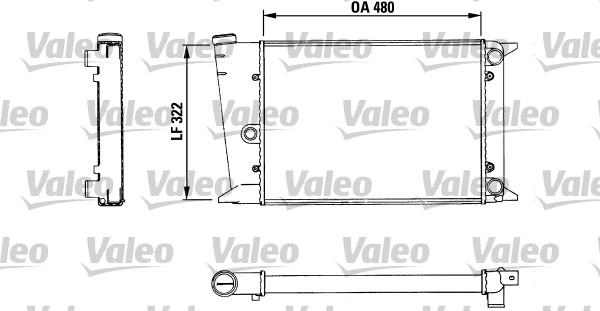 Valeo 883435 - Радіатор, охолодження двигуна autocars.com.ua