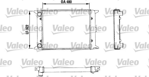 Valeo 883436 - Радіатор, охолодження двигуна autocars.com.ua