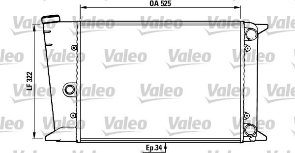 Valeo 883437 - Радіатор, охолодження двигуна autocars.com.ua