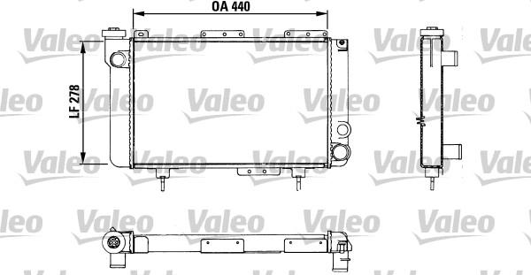 Valeo 883463 - Радіатор, охолодження двигуна autocars.com.ua