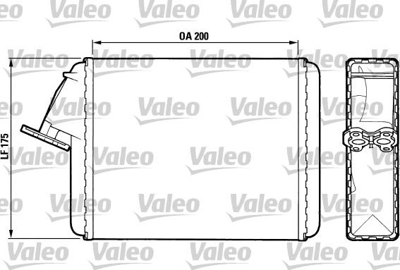 Valeo 883468 - Теплообмінник, опалення салону autocars.com.ua