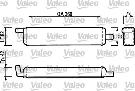 VALEO 883473 - Теплообмінник, опалення салону autocars.com.ua