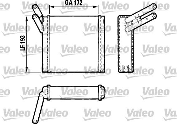 VALEO 883520 - Теплообмінник, опалення салону autocars.com.ua