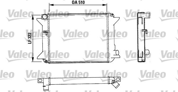 Valeo 883715 - Радіатор, охолодження двигуна autocars.com.ua