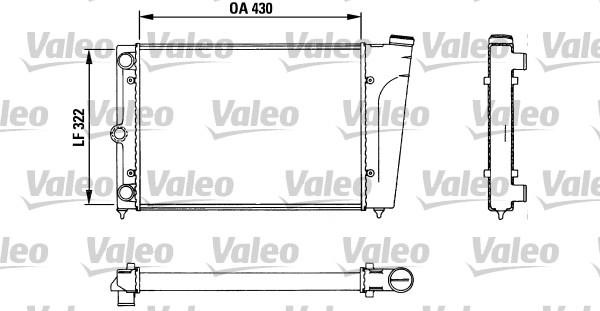 Valeo 883718 - Радиатор, охлаждение двигателя avtokuzovplus.com.ua