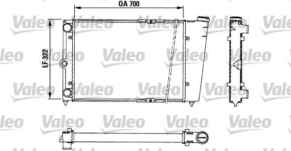 Valeo 883724 - Радіатор, охолодження двигуна autocars.com.ua