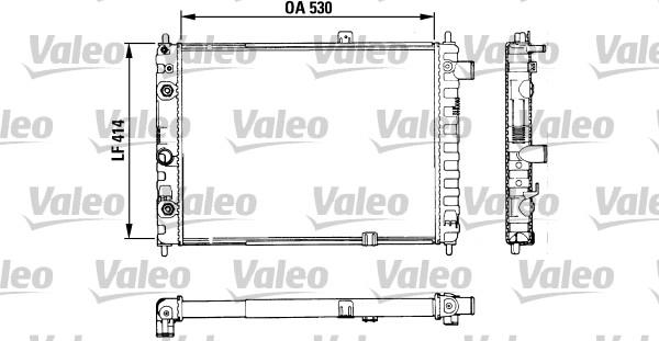 Valeo 883754 - Радіатор, охолодження двигуна autocars.com.ua