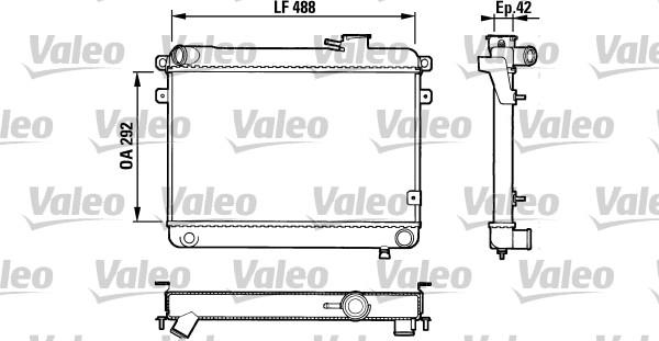 Valeo 883762 - Радіатор, охолодження двигуна autocars.com.ua