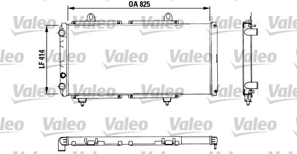 Valeo 883765 - Радіатор, охолодження двигуна autocars.com.ua