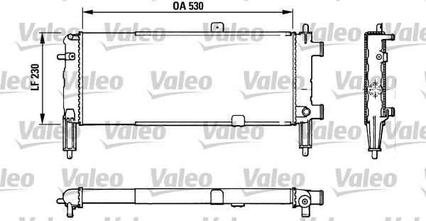 Valeo 883767 - Радіатор, охолодження двигуна autocars.com.ua