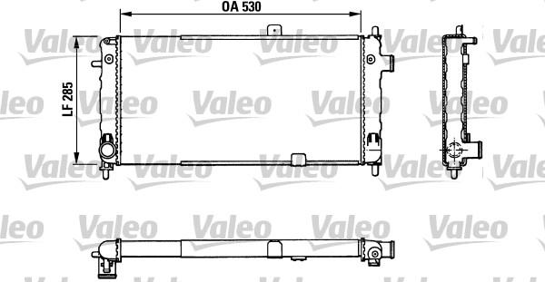 Valeo 883771 - Радіатор, охолодження двигуна autocars.com.ua