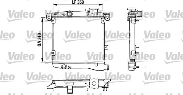 Valeo 883799 - Радіатор, охолодження двигуна autocars.com.ua