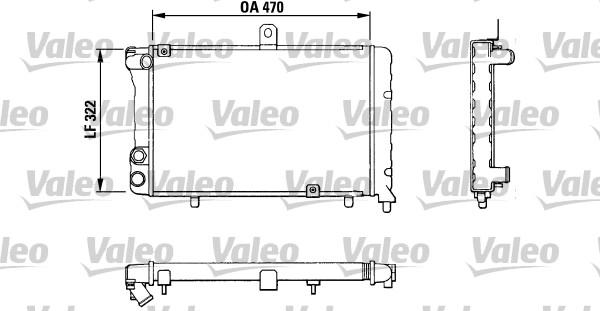 Valeo 883809 - Радіатор, охолодження двигуна autocars.com.ua