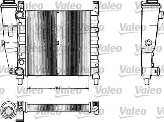 Valeo 883811 - Радиатор, охлаждение двигателя avtokuzovplus.com.ua