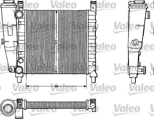 Valeo 883812 - Радіатор, охолодження двигуна autocars.com.ua