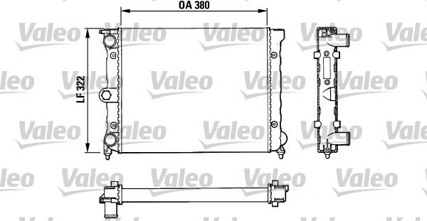 Valeo 883818 - Радіатор, охолодження двигуна autocars.com.ua