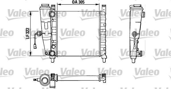 Valeo 883826 - Радиатор, охлаждение двигателя avtokuzovplus.com.ua