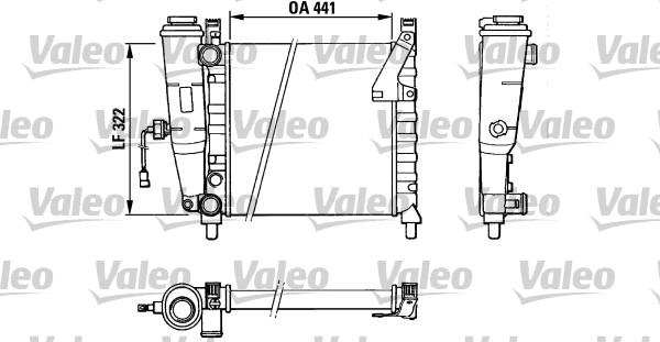 Valeo 883828 - Радіатор, охолодження двигуна autocars.com.ua