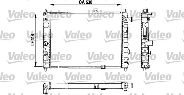 Valeo 883853 - Радіатор, охолодження двигуна autocars.com.ua