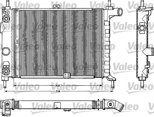 Valeo 883859 - Радіатор, охолодження двигуна autocars.com.ua