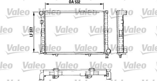 Valeo 883860 - Радіатор, охолодження двигуна autocars.com.ua