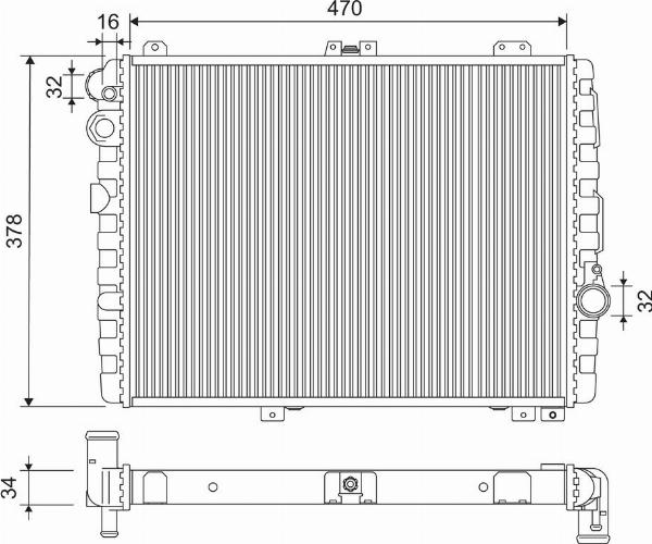 VALEO 883863 - Радіатор, охолодження двигуна autocars.com.ua
