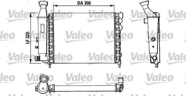 Valeo 883866 - Радіатор, охолодження двигуна autocars.com.ua