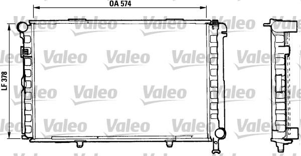 Valeo 883876 - Радіатор, охолодження двигуна autocars.com.ua