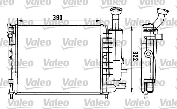 Valeo 961149 - Радіатор, охолодження двигуна autocars.com.ua